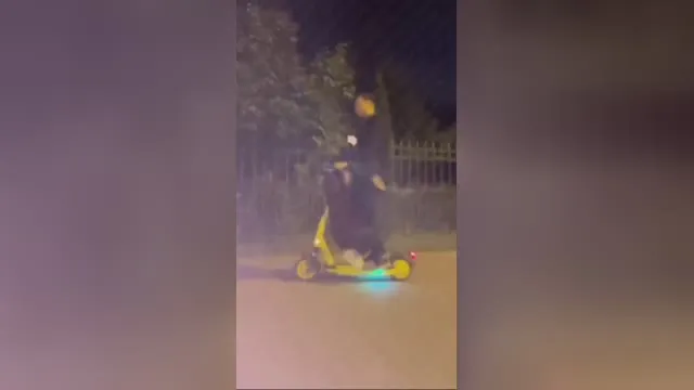 Russian students decided to have oral sex while riding a scooter